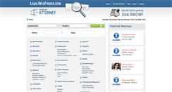 Desktop Screenshot of legalwebfinder.com